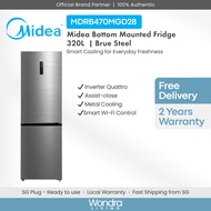 Midea 320L Bottom Mounted Fridge (MDRB470MGD28)