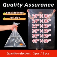 5 piece 0.035 thickness PE Plastic Bag Large Storage Laundry RTW plastic Pang empake Ukay 20x30 24x3
