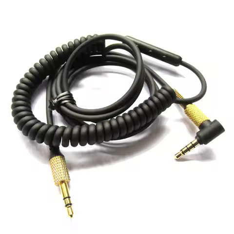 Replacement Audio Cable for Marshall Major II 2 3 III Monitor MID Headphones Cord with Mic Volume Co
