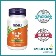 [Local Delivery] Now Foods, Garlic Oil 1500mg, 100 Softgels (Herbal Supplement)
