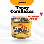 Farahs Honey Cornflakes Tak Manis 220g - Snack Sehat Dengan Peanut Butter Chunky & Madu Semula Jadi