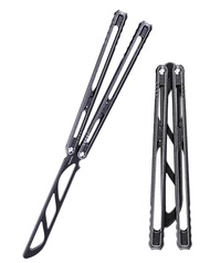 Nabalis Canyon Balisong Trainer Butterfly Knife Balisong, With Stainless Steel Handle & Blade Baliso