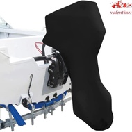 VALENTINE1 Boat Outboard Motor Cover, 420D Oxford Fabric Zipper Full Boat Motor Cover, Draggable Eng