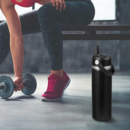 4 Pack Straw Lid for Wide Mouth 12Oz 18Oz 32Oz 40Oz 64OzFlexible Handle Replacement Lid Straws