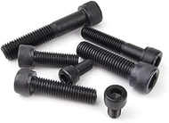 XIYI Thumb Screw Thread Machine Bolt Nut Hardware Tool Black Alloy Steel (Dimensioni : M6, Lunghezza : 18mm (15pcs))