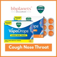Vicks Vapo Drops Orange Menthol Lozenges 12's Relief from Blocked Nose Sore Throat Cough 维克斯橙味薄荷喉糖 缓
