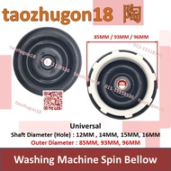 (12MM / 14MM / 15MM / 16MM) Universal Washing Machine 85MM 93MM 96MM Spin Bellow Black Rubber Mesin 