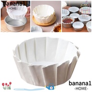 BANA 50Pcs Basques Cake Paper, Foldless Disposable Cake Wrap Baking Papers,  4/6/8inch Kitchen Use O