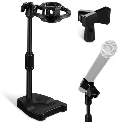 Microphone Stand Microphone Desktop Stand Retractable Desktop Disc Microphone Stand Live Anchor Desk