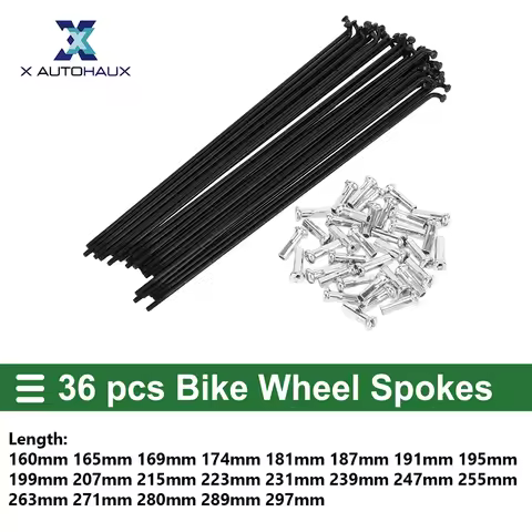 X autohaux Bicycle Spokes Bike Wheel Spokes 14G 67mm 72mm 76mm 80mm 83mm 87mm 90mm 94mm 100mm 104mm 