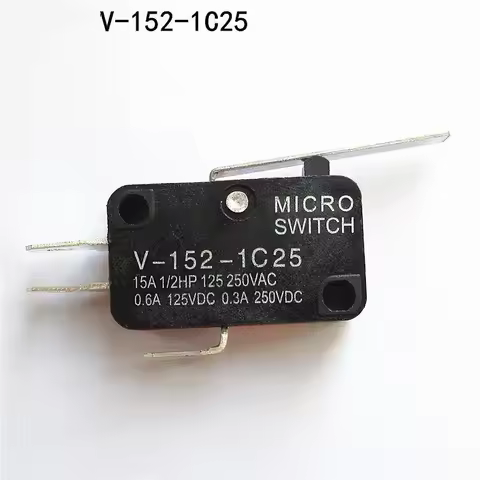 2pcs Microswitch Stroke Limit Switch V-15-1C25 V-151-1C25 V-152-1C25 V-153-1C25 V 154 1C25 V-155-1A6