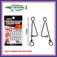 Ikan Toman Italian Snap Heavy Duty Snap Swivel Fishing Accessories
