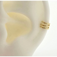 [Mandy] 14K Solid Ear Cuff Helix Conch Stud Piercing Earring, 585 Gold, Korean Made Jewelry