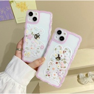 Flower Rabbit & Bear Anti-drop Phone Case