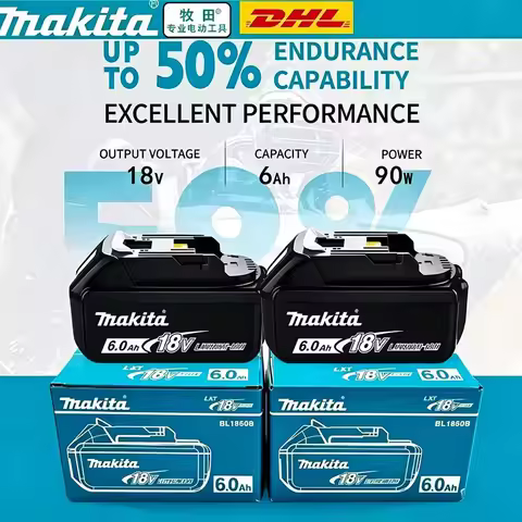 2026 Authentic Makita 9000mAh battery, hot selling 18v tools battery, replaceable DHR202 DJV182 DDF4