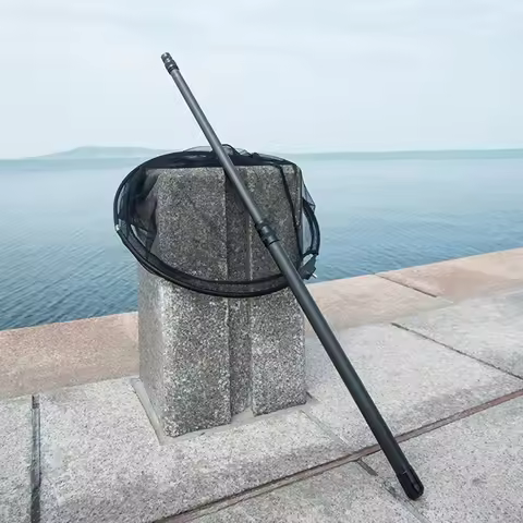 Fishing Rod Kit 4/5/6m 46T Carbon Fiber Portable Ultra-hard Telescopic Folding Pole With 45cm Landin