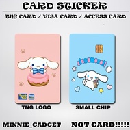 [ Cinamoroll ] Touch n Go Card Sticker Cover TNG / MASTER / VISA / CREDIT/ DEBIT CARD