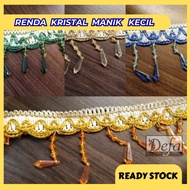 Renda Langsir Kristal Manik Kecil - DF 0343