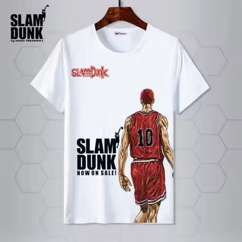 Slam Dunk anime top Sakuragi Hanamichi Akagi Haruko Rukawa Kaede Mitsui Hisashi Ryota T-shirt short-