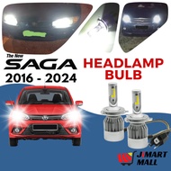 PROTON SAGA HEADLAMP LED BULB 6000K White Car Head Light Lamp Spotlight Besar Lampu Depan Mentol Ker