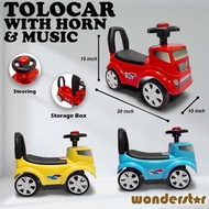 LORRY DESIGN 4 WHEELS FUN PUSH CAR RIDE FOR KIDS 1-3 YEARS OLD WITH HORN AND MUSIC