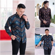 Malaysia Fast Shipping Batik Men BATIK Shirt Men Long Sleeve BATIK big size JUMBO M L XL XXL 3XL 4XL 5XL 6XL 7XL 8XL 9XL 10XL BATIK Men JUMBO