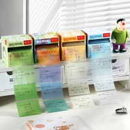 1pc 7-Color Portable Sticky Note Pad, Convenient Office Message Memo, Student Errata Tags, Candlelig