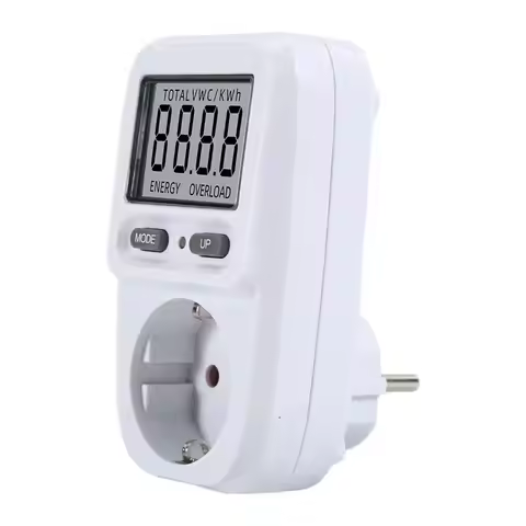 A76I-Power Metering Socket Wattmeter LCD Energy Meter Socket Electric Tester Measuring Outlet Power 