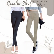 KGT CAMELA BAMBOO Slack SlimFit P2 Scuba Plus Size 230GSM 3-7XL PEREMPUAN LADIES PANTS SELUAR GETAH