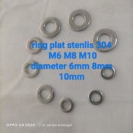 Stainless steel plate ring (ss304) M6 M8 10 hole diameter 6mm 8mm 10mm