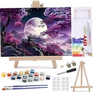 MaiMMaledy Paint by Numbers Kit 12Lx8W inch for Adults Beginners Canvas Pictures with Framed Drawing