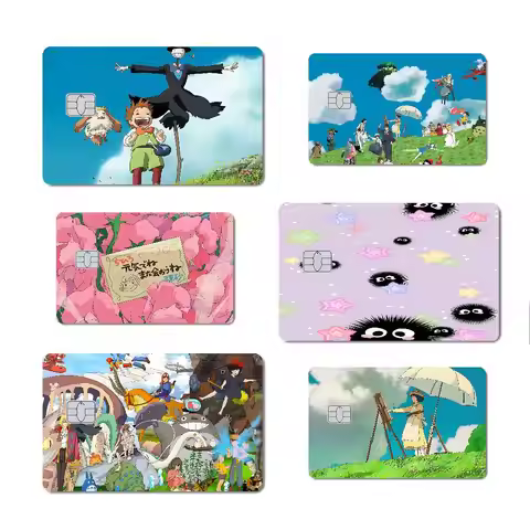 Cute-H-hayao-Miyazakis Animation Classic Credit Debit Card Film Skin Sticker Credit Card Skin Sticke