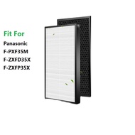 Air Purifier Filter Replacement Collect Dust Hepa F-ZXFP35X And Activated Carbon Filter F-ZXFD35X Set For Panasonic F-PXF35M