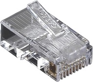 Black Box Corp CAT5e Value Line Modular Plug, Unshielded, 100-Pak - 100 Pack - 1 x RJ-45 Male - Gold