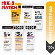 Neutrogena Deep Clean Foaming Facial Cleanser / Gel Face Wash Scrub, 100g