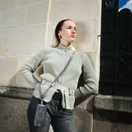 Yoggle Power 充電線手機掛繩 2 in 1 USB-C | 灰紫藍色