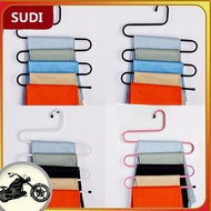 Sudi Multifunctional Pants Rack Hanger 5 Tier Antiskid S Shape 20KG Load Bearing Hangers Space Saving for Wardrobe