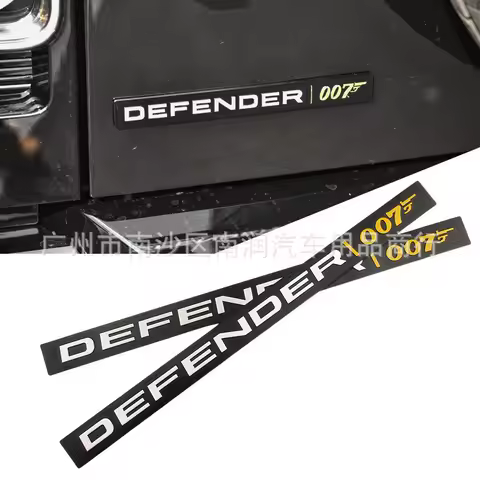 For Landrover Defender 110 V8 007 Rear Trunk Modified Emblem Sticker Car Styling Decor Accessories