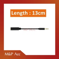 3.5mm AUX Audio Cable 4 Pole to 3 Pole Male to Female 13cm
