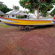 Kapal Nelayan Full Fiber Perahu Panjang 7Meter X Lebar 1.5M Laut Fisherman Custom Model Handmade Rap