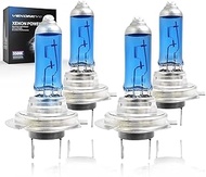 4 Pack H7 Halogen Headlight Bulb 12V 55w White 5000K Fog Light Bulbs 12972 64210 Super Bright Headlamp