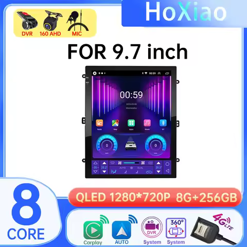 For 9.7 inches Android 12 Car Auto Radio Multimedia Inch Vertical Screen Multimedia Player Universal