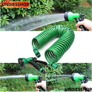 UNDIESSHOP Stretch Water Pipe, High Pressure Hose 3/8" Connector Garden Coil Hose,  -Proof 7.5~30m 7