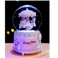 Snow globe with music and lights, souvenirs, interesting birthday gifts Snow Globe Crystal Ball