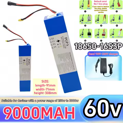 Air fast transportation 60V9000MAH 18650 Li-ion‌ 16S3P Power lithium battery with high power and dur