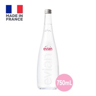 Evian Natural Mineral Water Glass 750ml