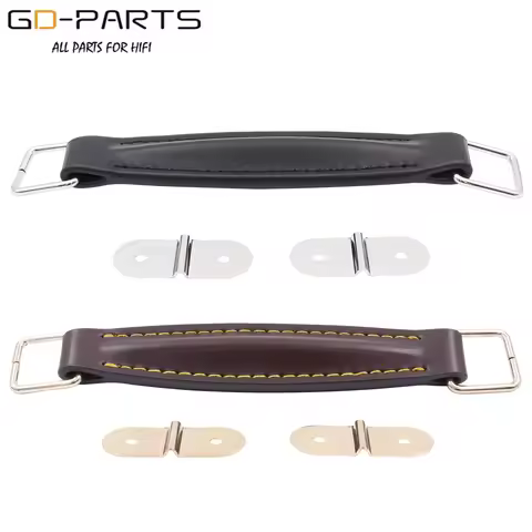 Vintage Leather Handle Strap For Marshall Fender Guitar Amplifier Speaker Cabinet Trunk Radio Black 