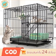 กรงแมวแบบใหญ่ 2 ชั้น กรงแมวพับได้ กรงนก กรงกระต่าย กรงสัตว์เลี้ยง คอกแมว กรงแมวราคาถูกๆ กรงแมวขนาดให