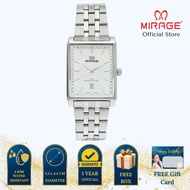 Mirage Jam Tangan Pria Analog 8667 M Silver Original Stainless