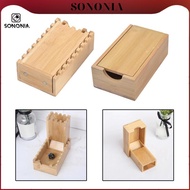 [SONONIA] Dice with Tray Portable And Foldable Wooden Dice Roller Perfect for Board Games